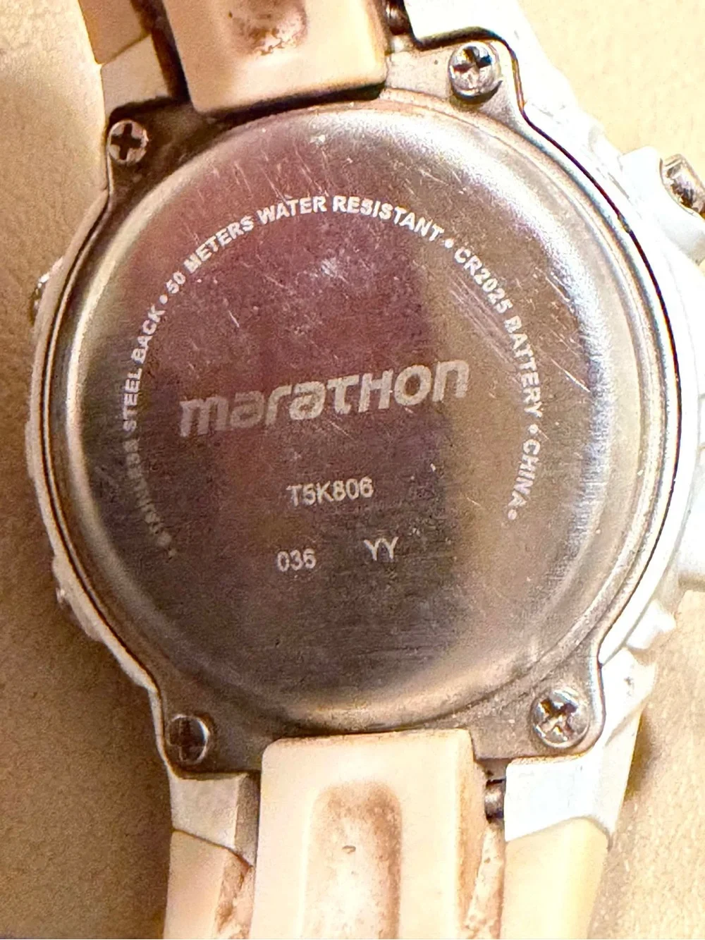 🦋10/$20🦋 Marathon Tan/White Digital Alarm Chrono Women’s Watch